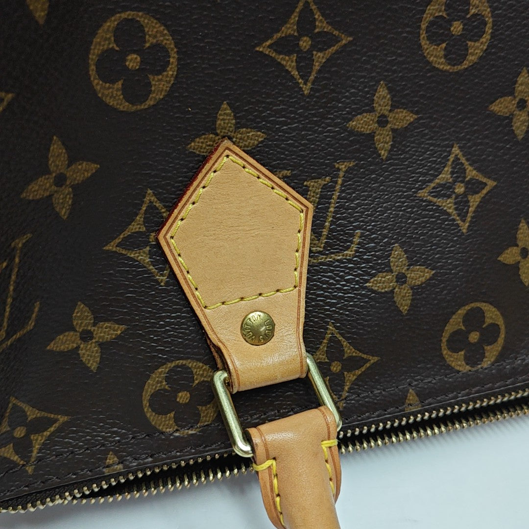 SPEEDY 30 Monogram Coated Canvas Brown