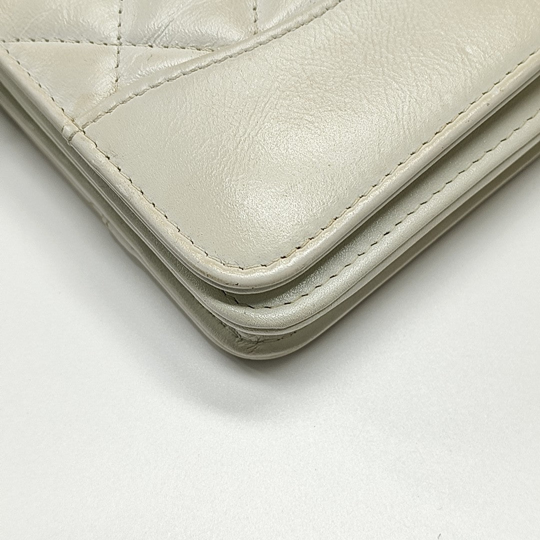 WOC Quilted Calfskin White