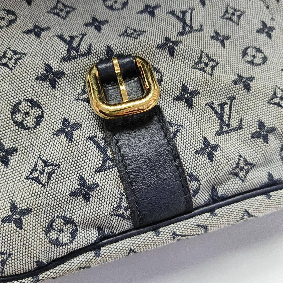 LANGER Monogram Canvas Blue