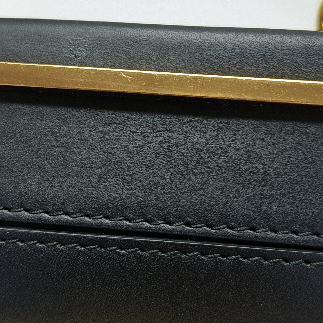 Padlock Work Calfskin Black
