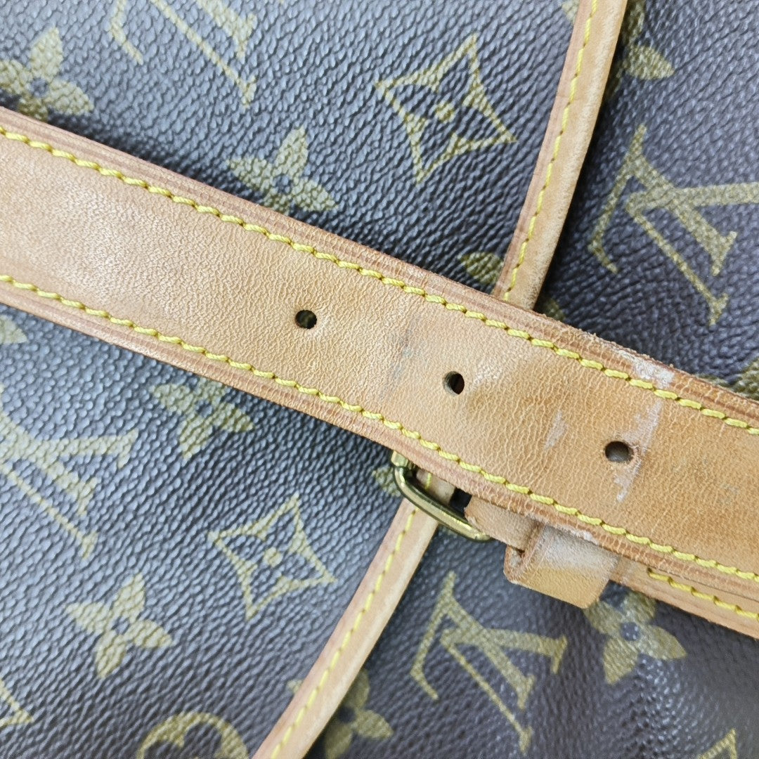 SAUMUR Monogram Coated Canvas Brown