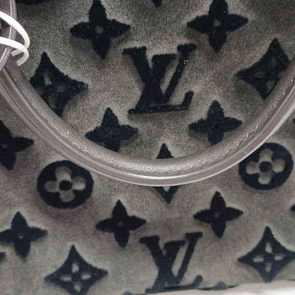 DEAUVILLE Monogram Suede Gray