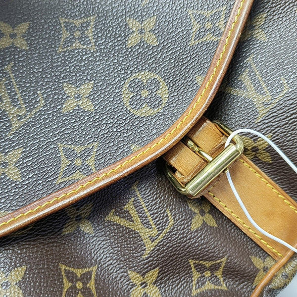 SAUMUR 35 Monogram Coated Canvas Brown