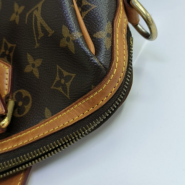 RETIRO NM Monogram Coated Canvas Brown