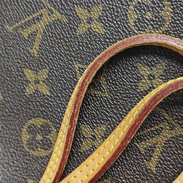 NEVERFULL MM Monogram Coated Canvas Brown