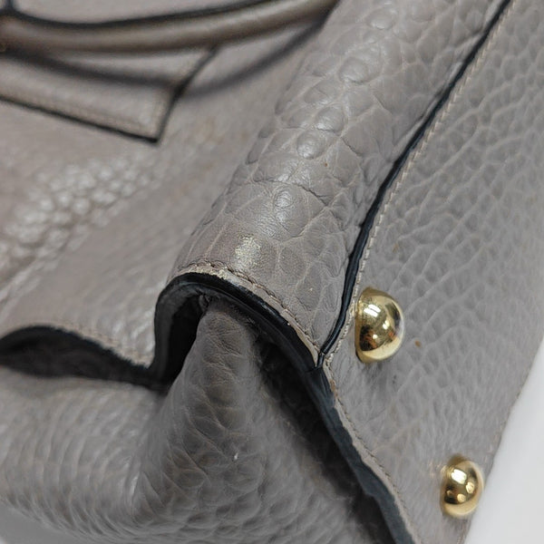 Calfskin Shoulder Bag Gray