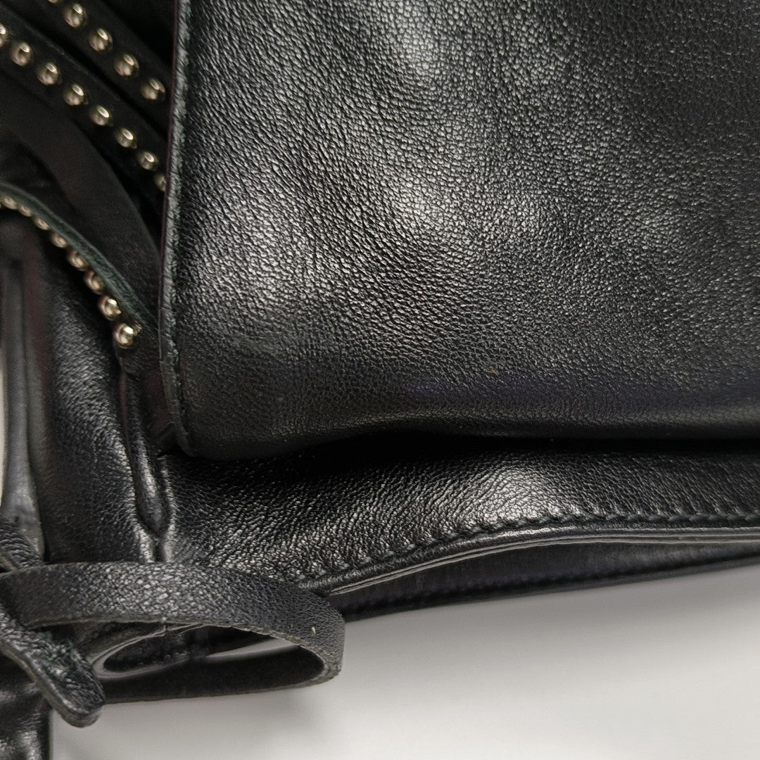 Calfskin Shoulder Bag Black