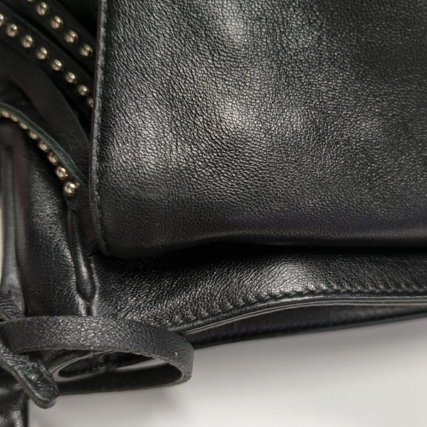Calfskin Shoulder Bag Black
