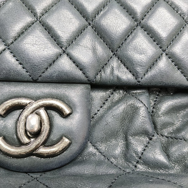 Quilted Calfskin Shoulder Bag Green