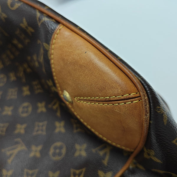 ESTRELA MM Monogram Coated Canvas Brown