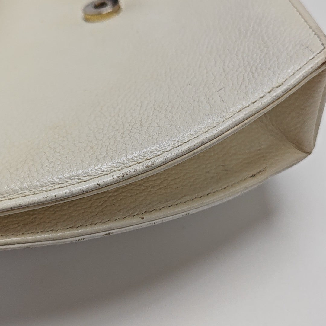 Calfskin Shoulder Bag White