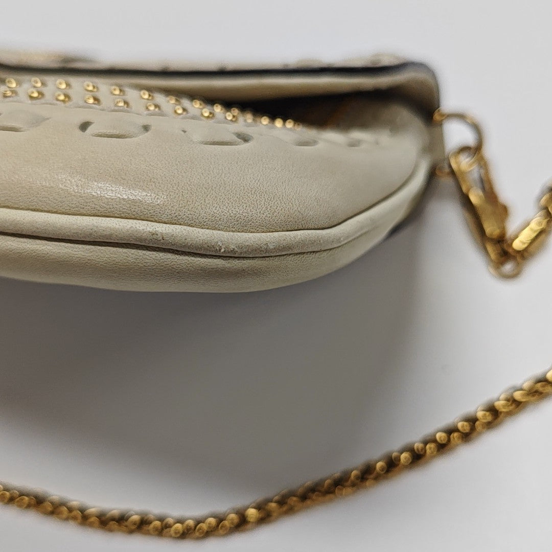 Snaffle Bit Calfskin White