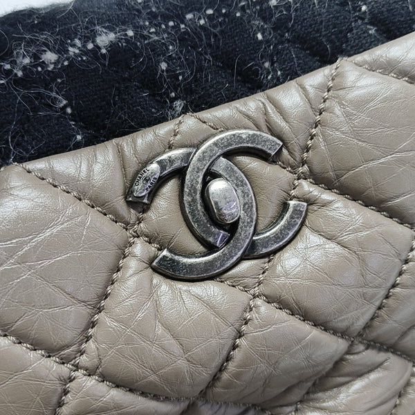 PORTOBELLO Quilted Calfskin Gray