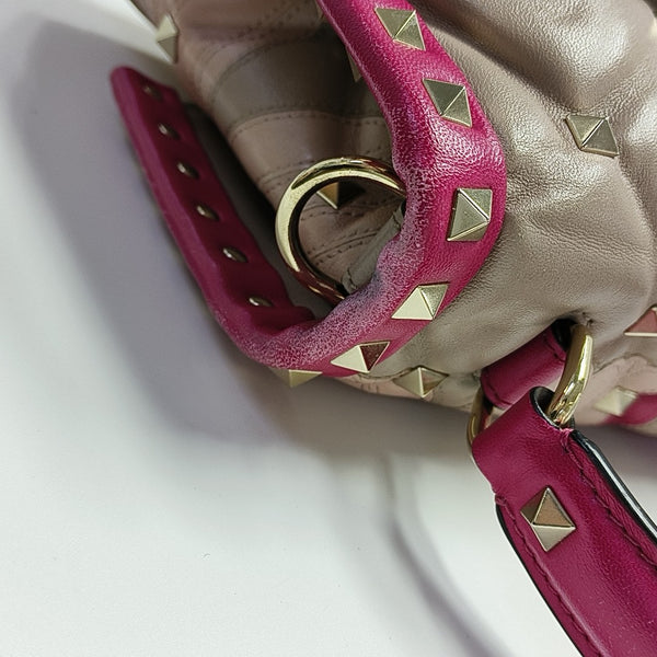 Quilted Calfskin Shoulder Bag Pink