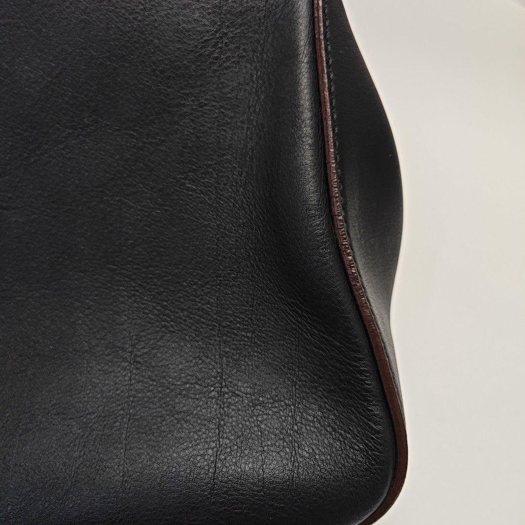 Calfskin Shoulder Bag Black