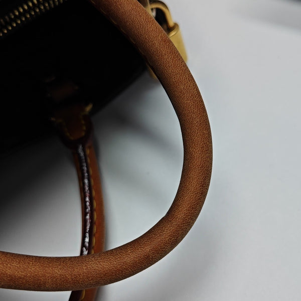 MONTAIGNE BB Monogram Coated Canvas Brown