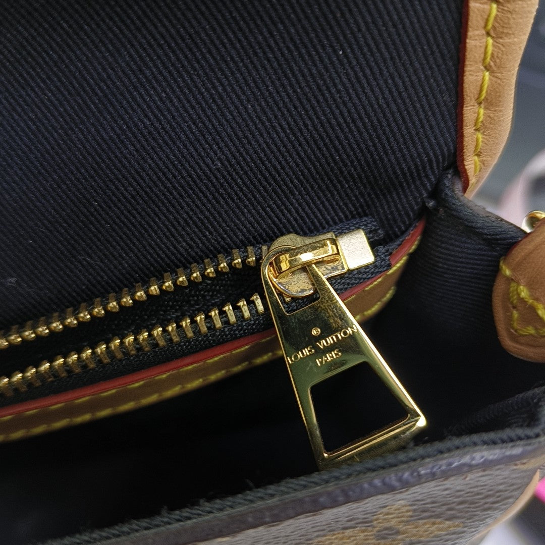 DIANE Monogram Coated Canvas Brown