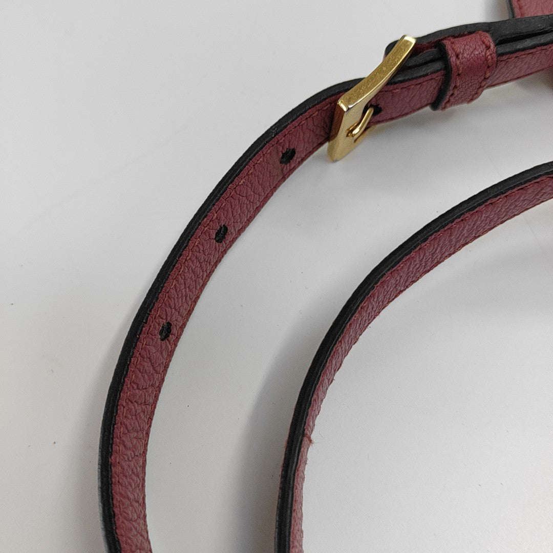 Calfskin Shoulder Bag Red