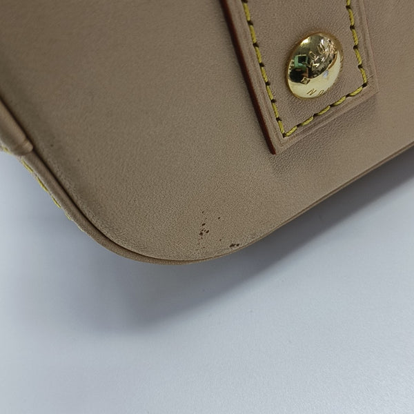 ALMA BB Monogram Coated Canvas Brown