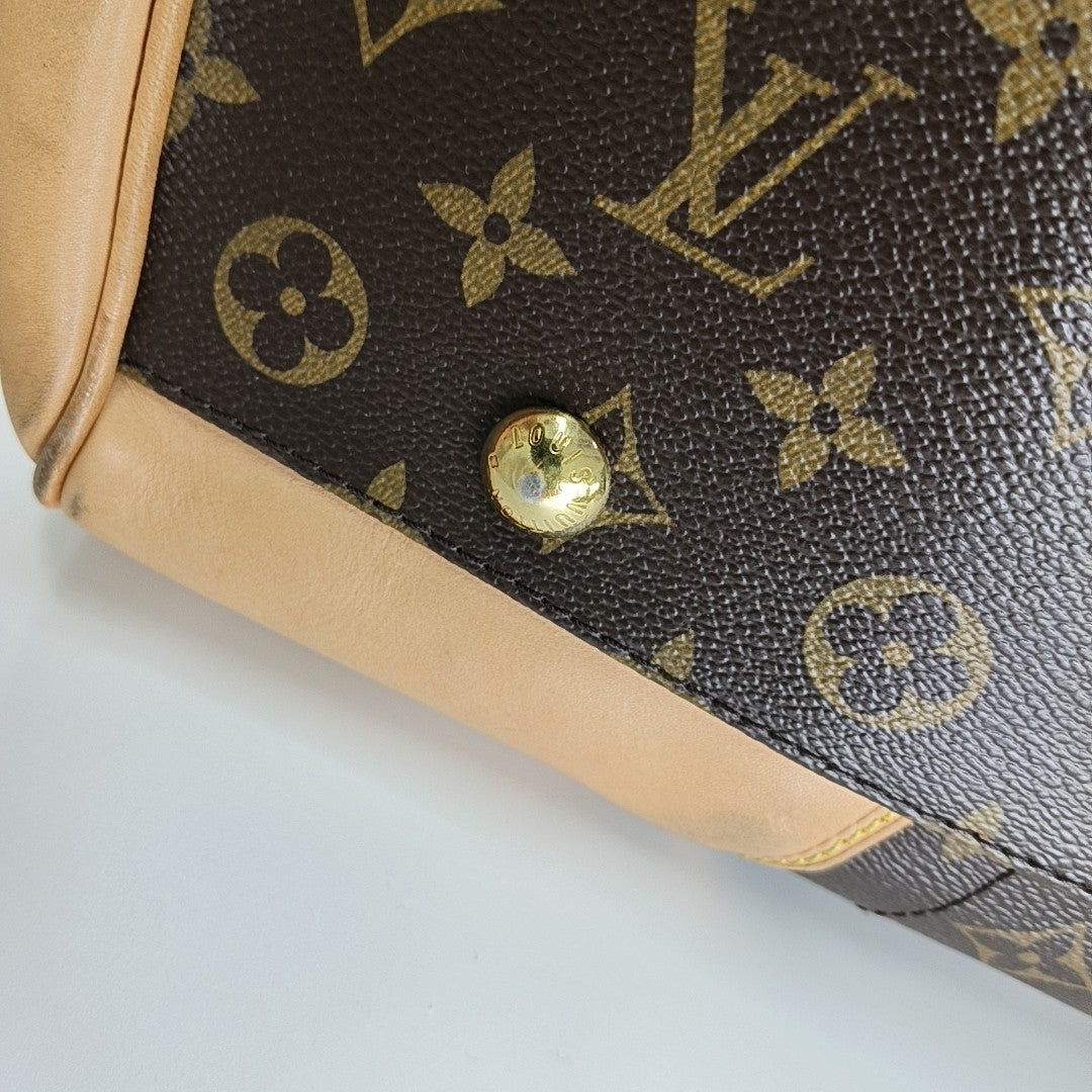 BEVERLY GM Monogram Coated Canvas Brown