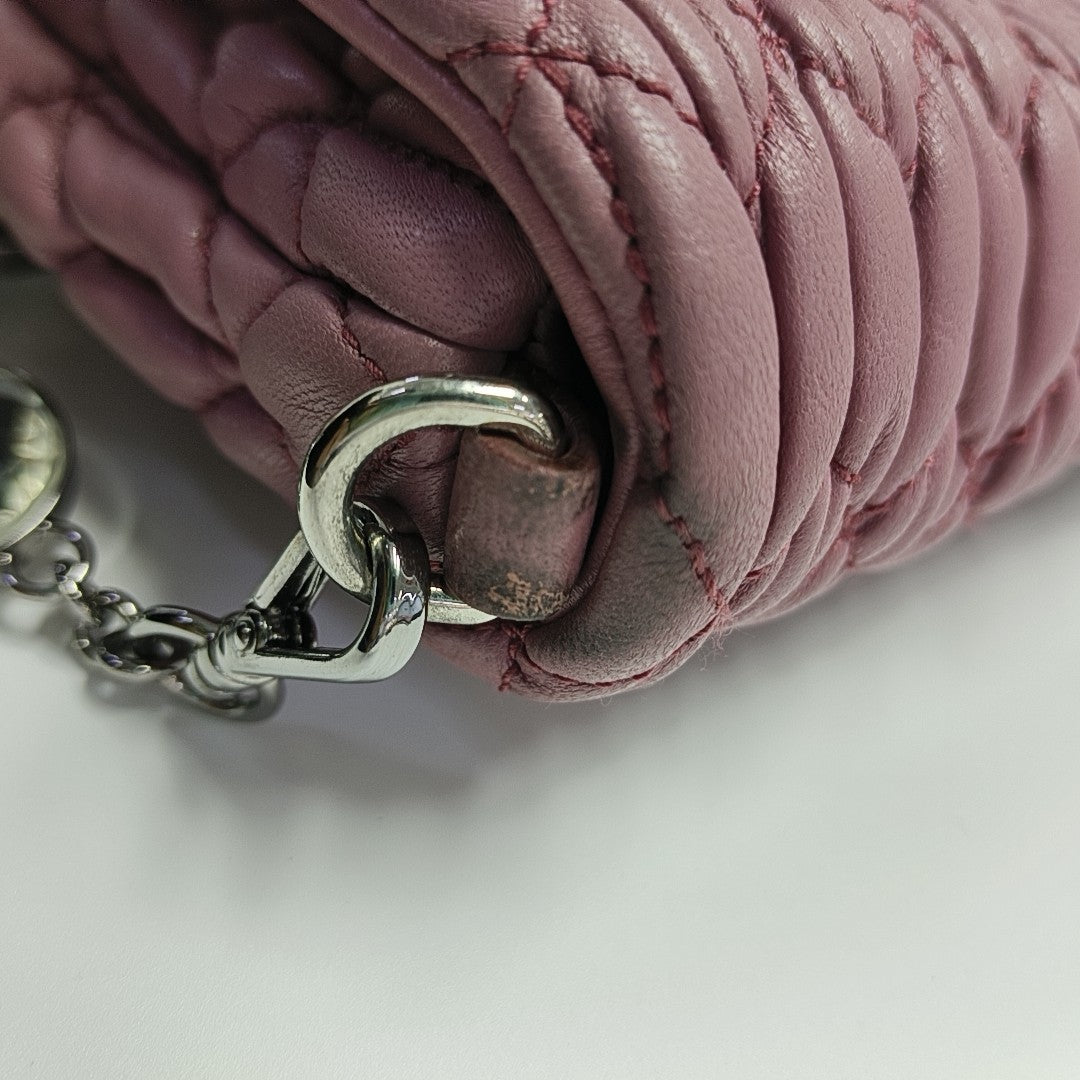 Crystal Quilted Lambskin Pink