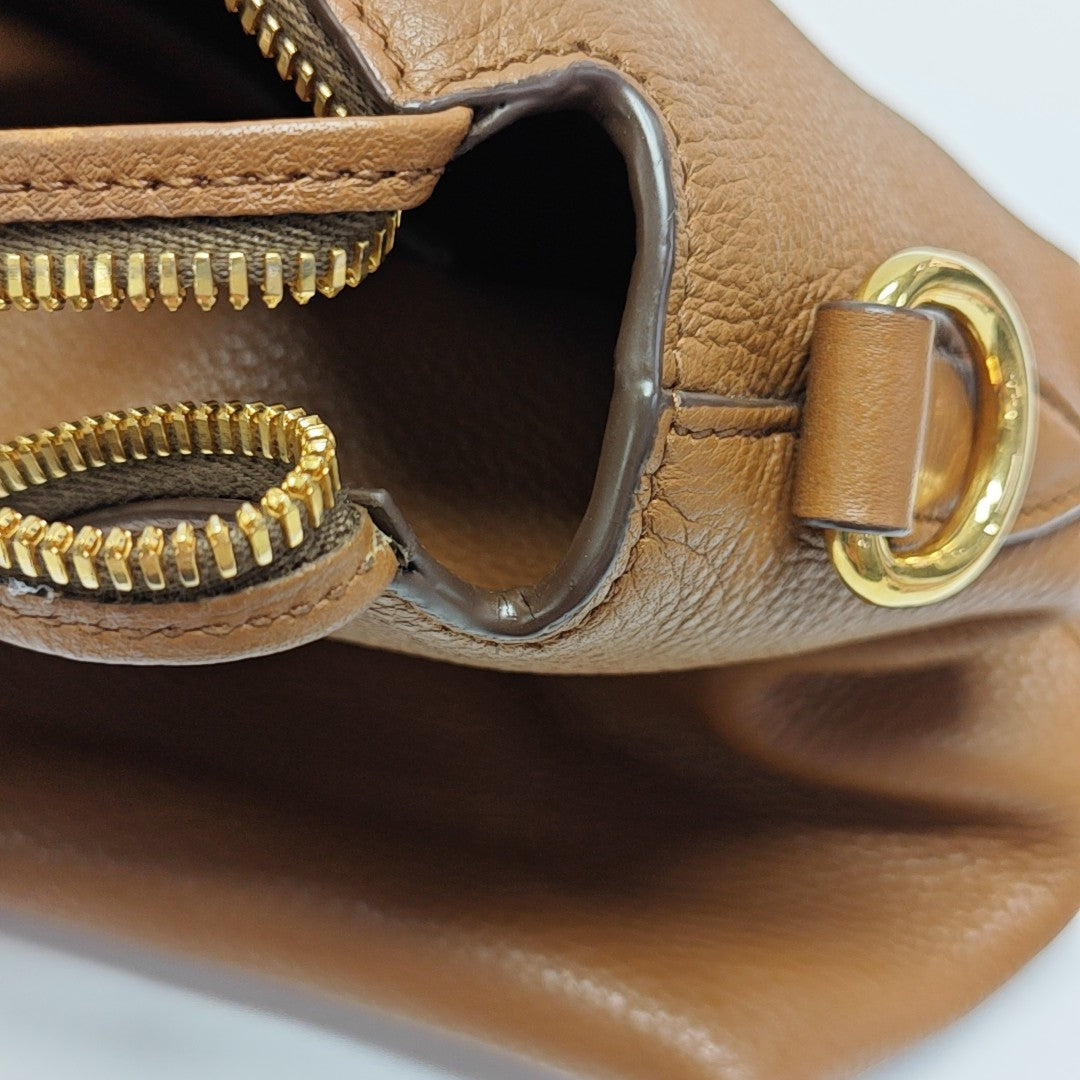 Calfskin Tote Bag Brown