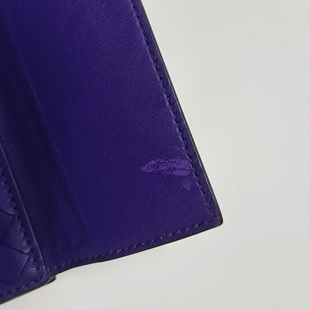 Calfskin Wallet Purple