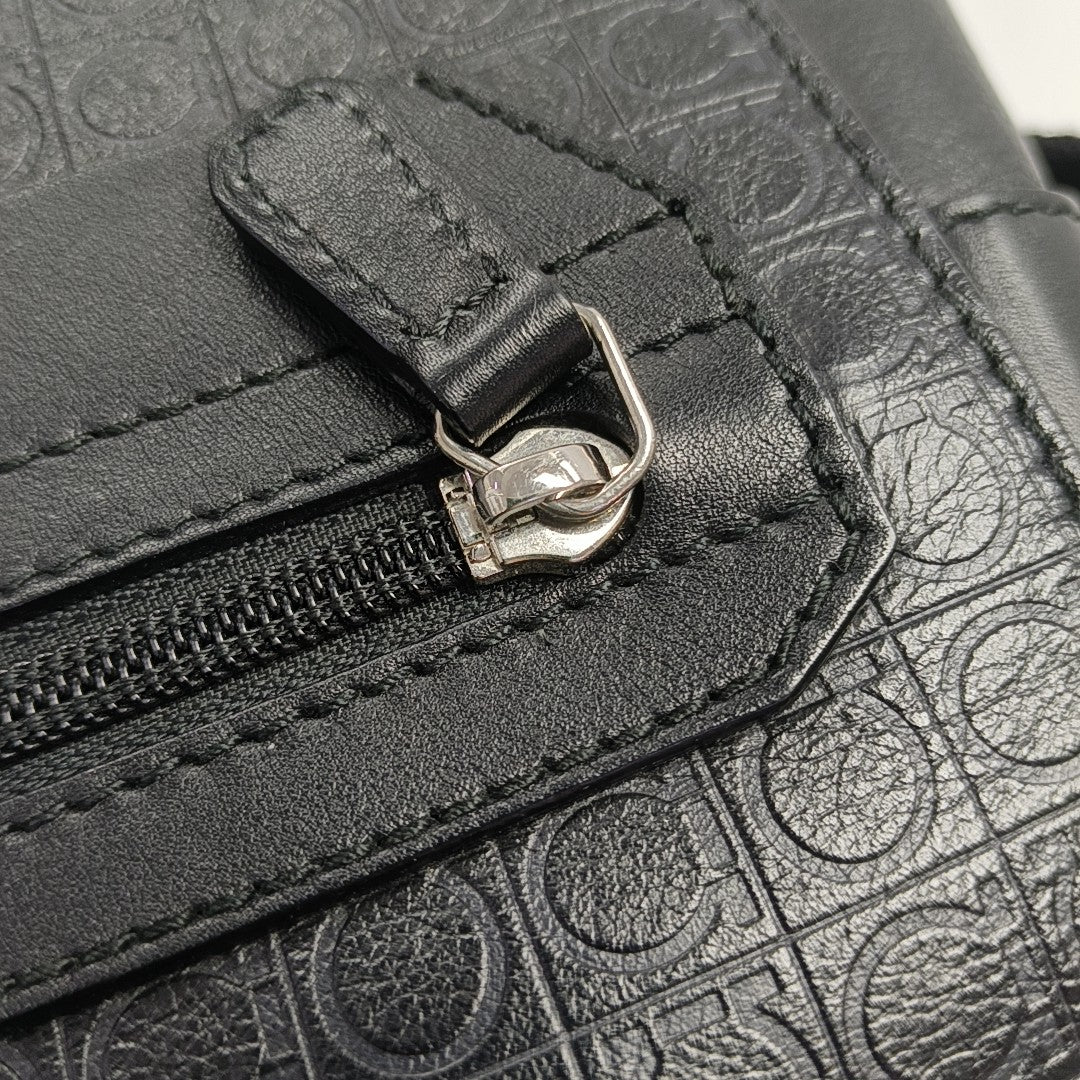 Calfskin Shoulder Bag Black