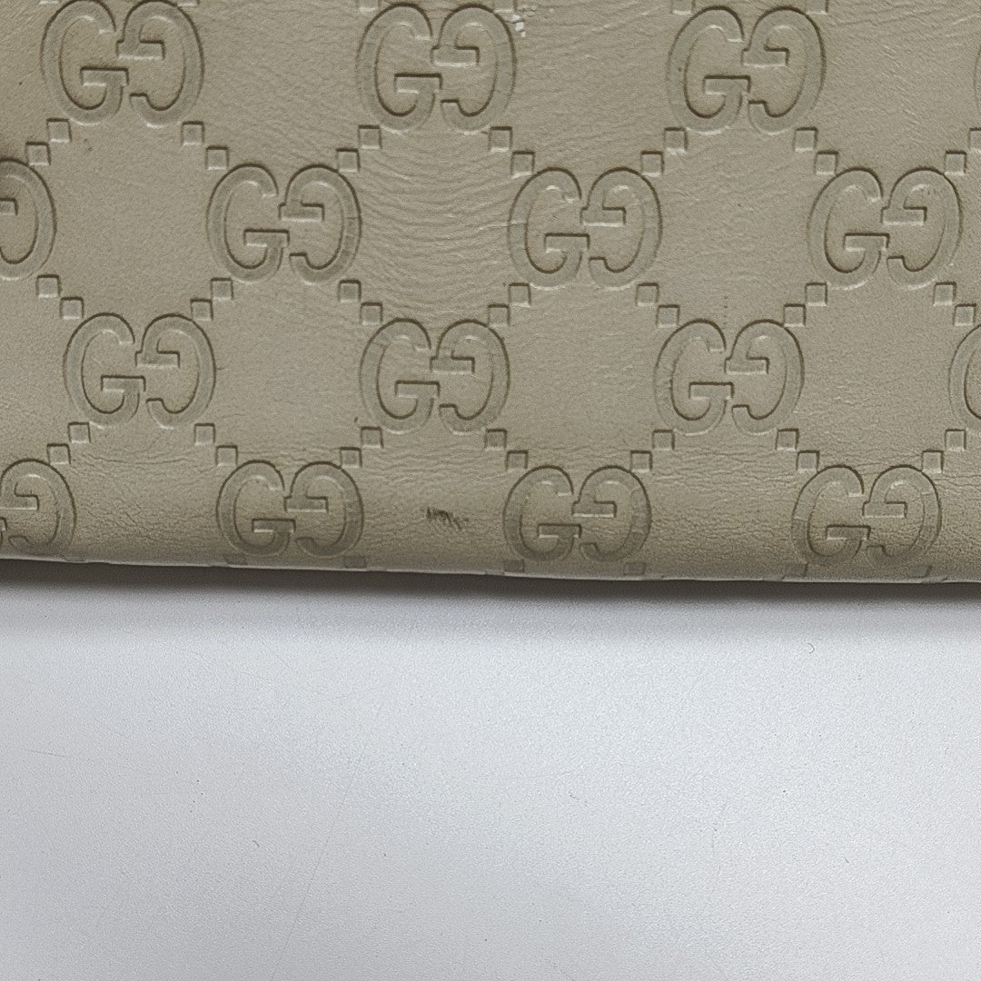 Monogram Calfskin Top Handle Bag Beige