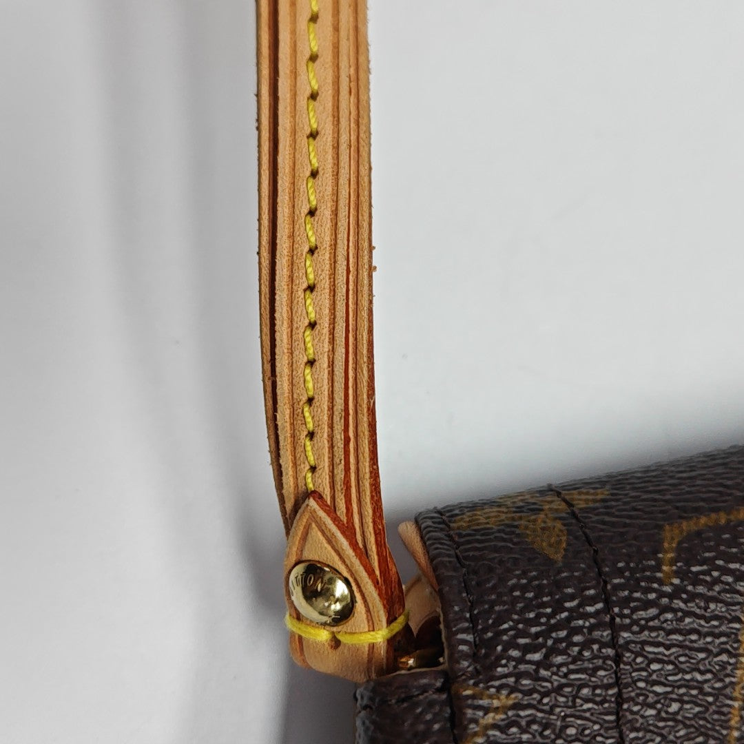 BEVERLY MM Monogram Coated Canvas Brown