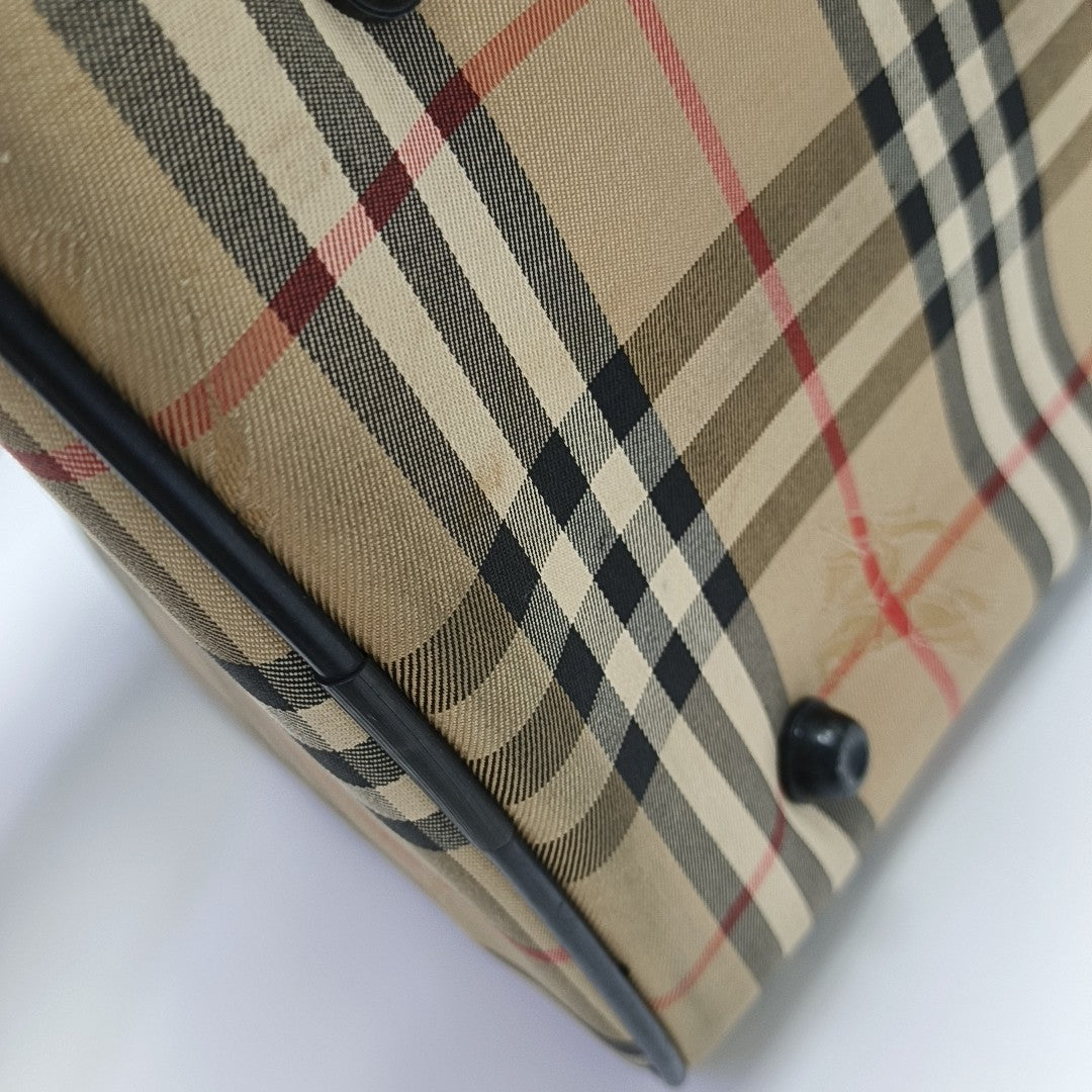 Canvas Top Handle Bag Beige