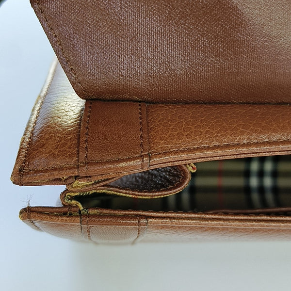 Calfskin Shoulder Bag Brown