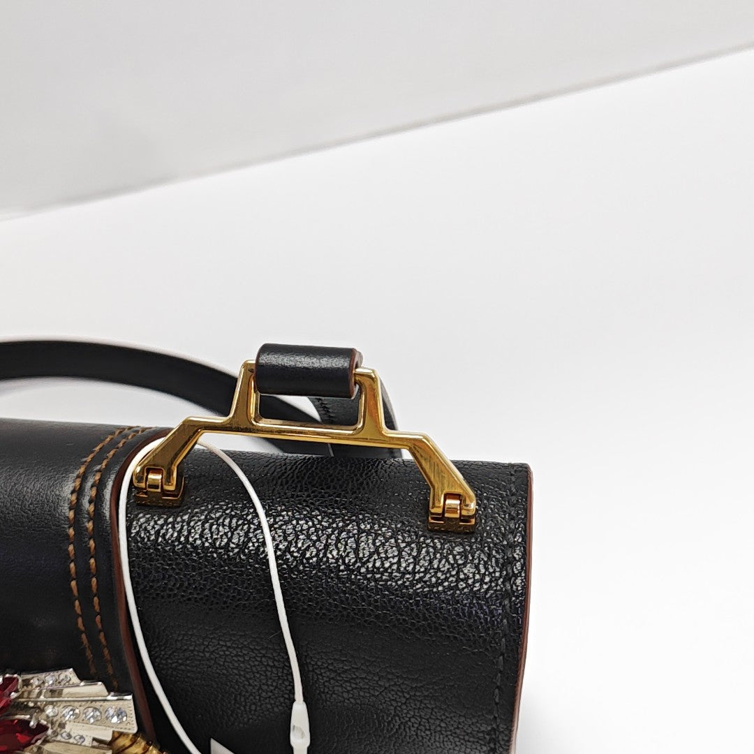 Miu Lady Calfskin Black