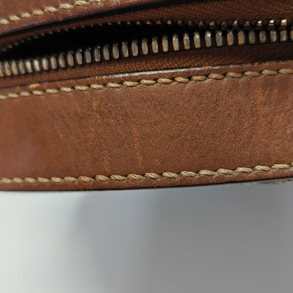 Monogram Coated Canvas Shoulder Bag Beige