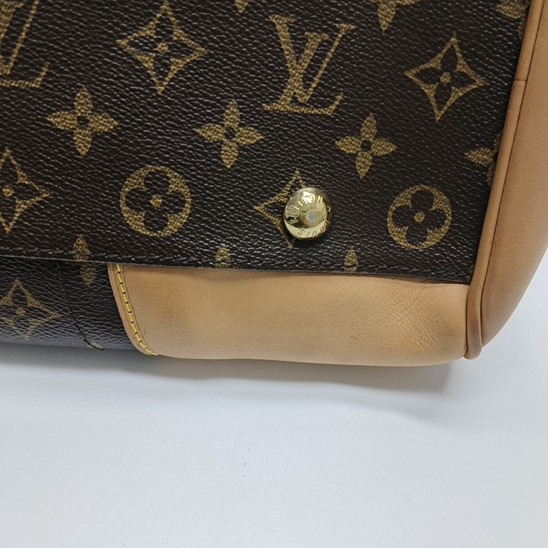 BEVERLY Monogram Coated Canvas Brown