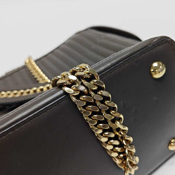 Dotcom Quilted Calfskin Brown