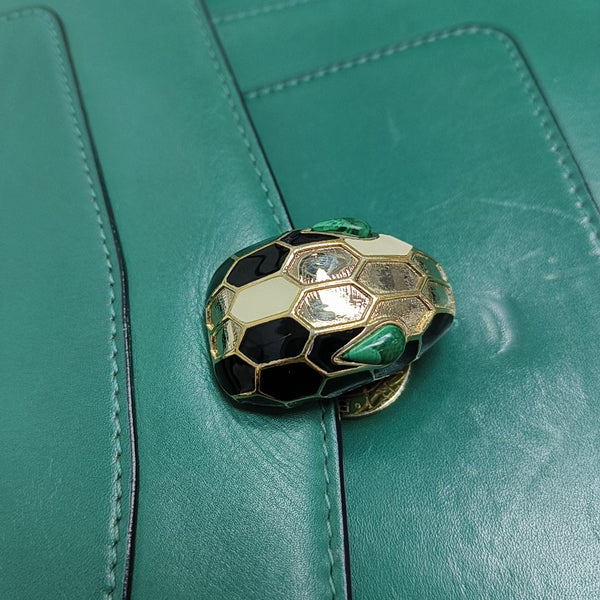 SERPENTI FOREVER Medium Calfskin Green