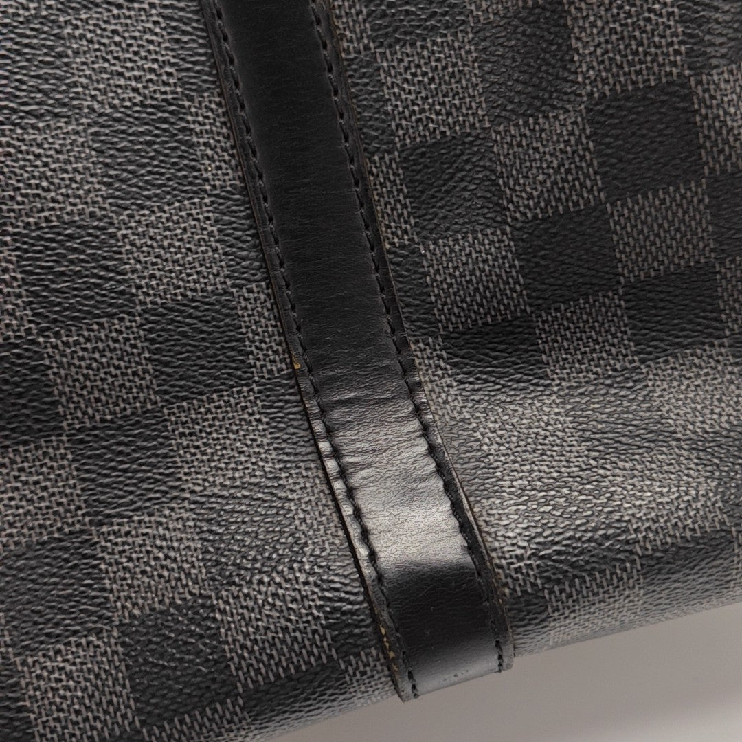 TADAO MM Damier Graphite Coated Canvas Gray