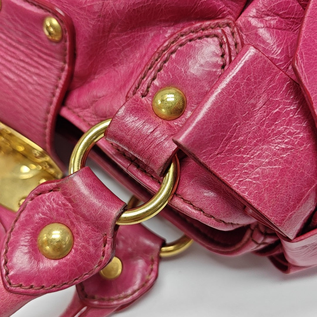 Miu Coffer Calfskin Red