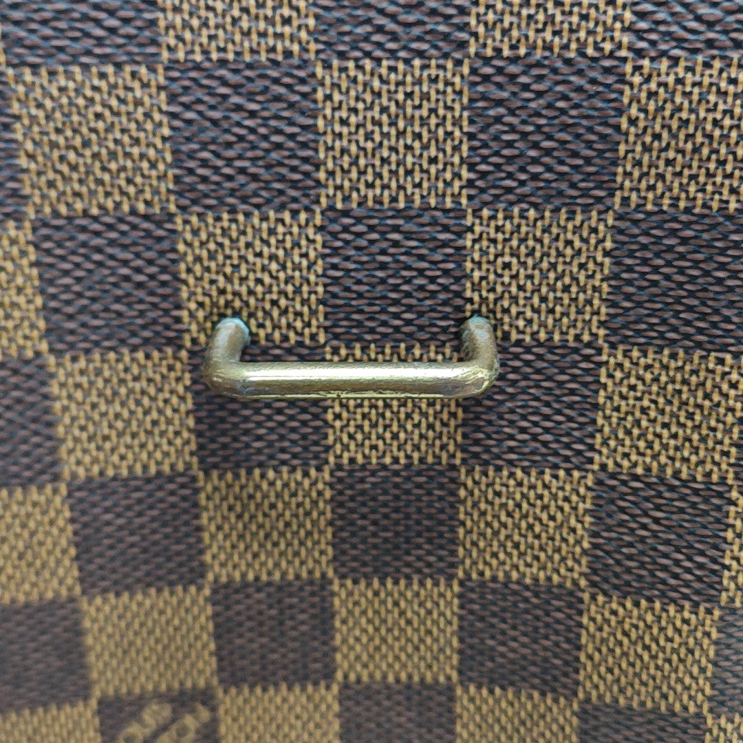 BROADWAY Damier Ebene Coated Canvas Brown