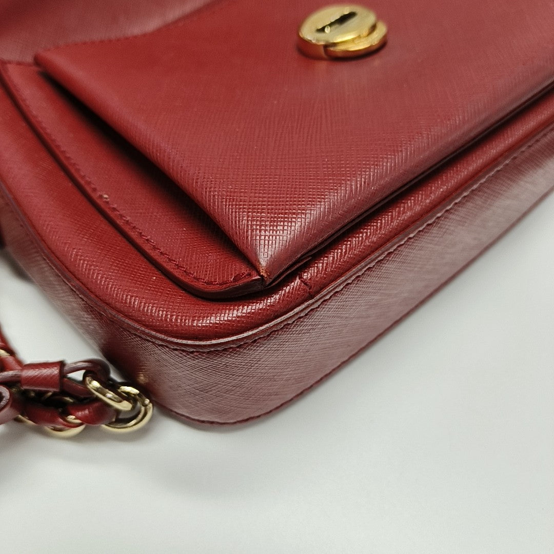 Gancini Calfskin Red