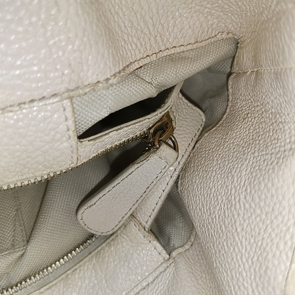 Cannage Calfskin White
