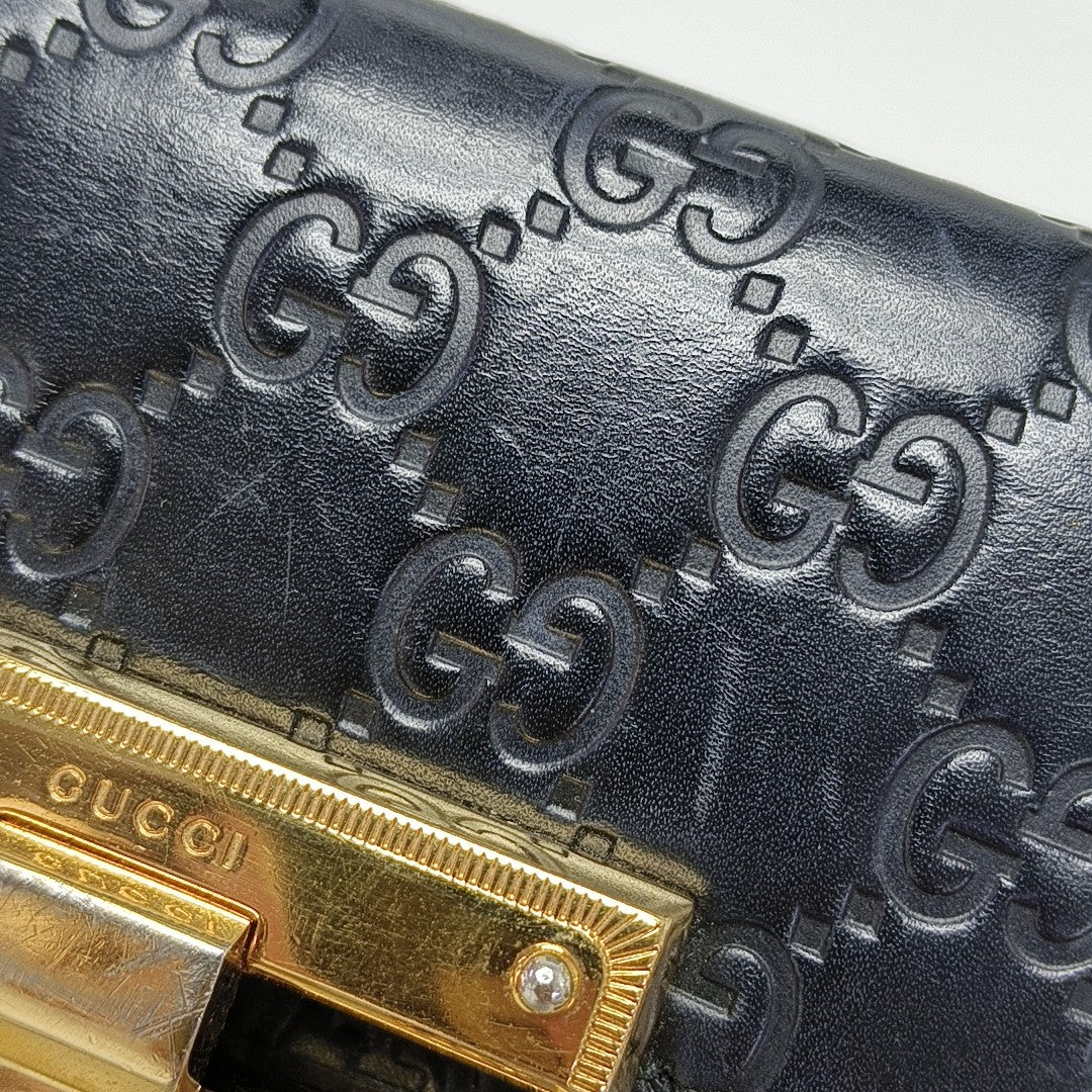 Padlock Small Monogram Calfskin Black
