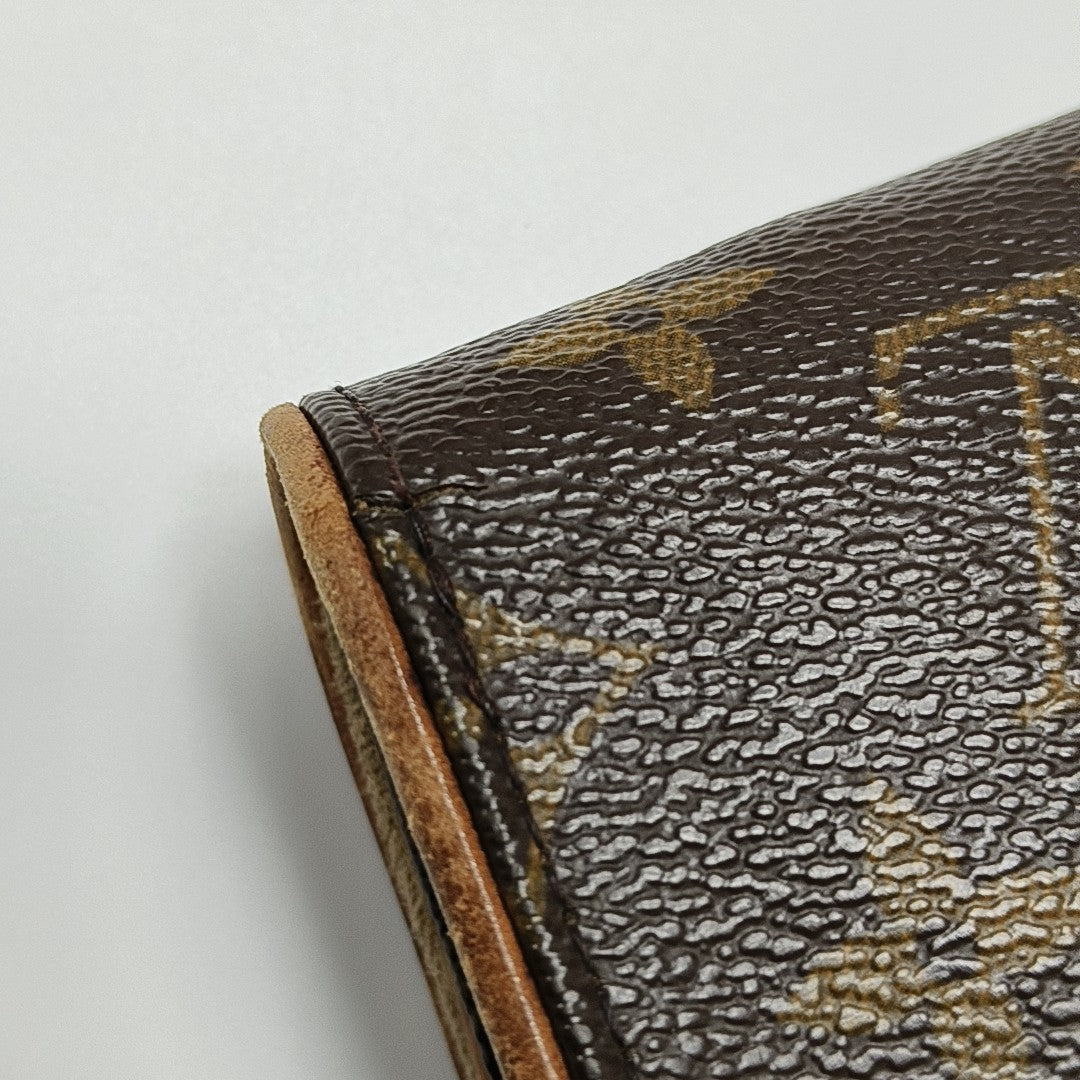 TWIN GM Monogram Coated Canvas Brown