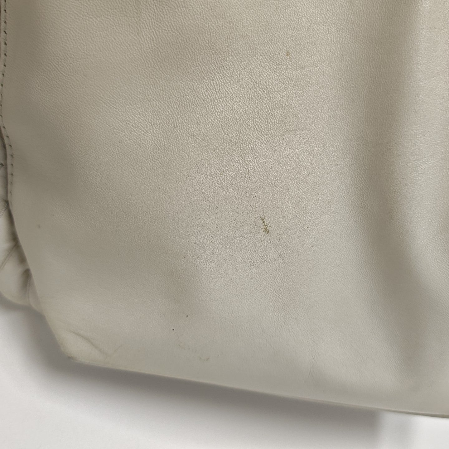 Calfskin Top Handle Bag White