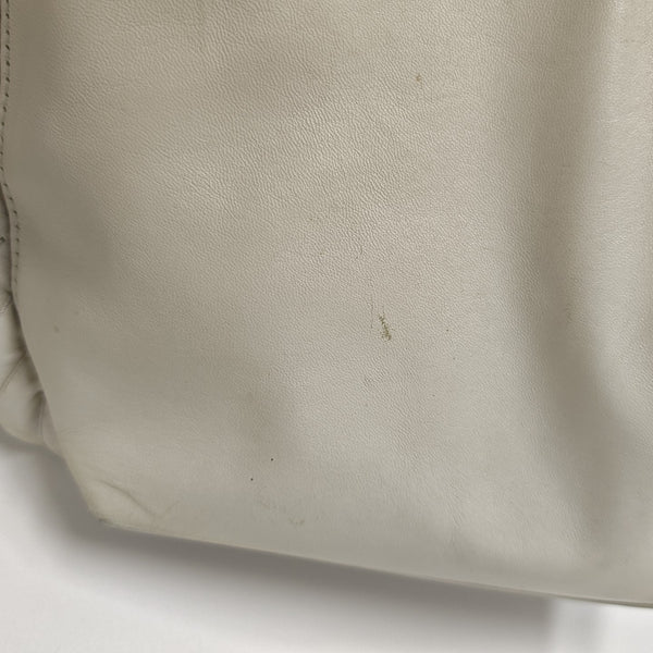 Calfskin Top Handle Bag White