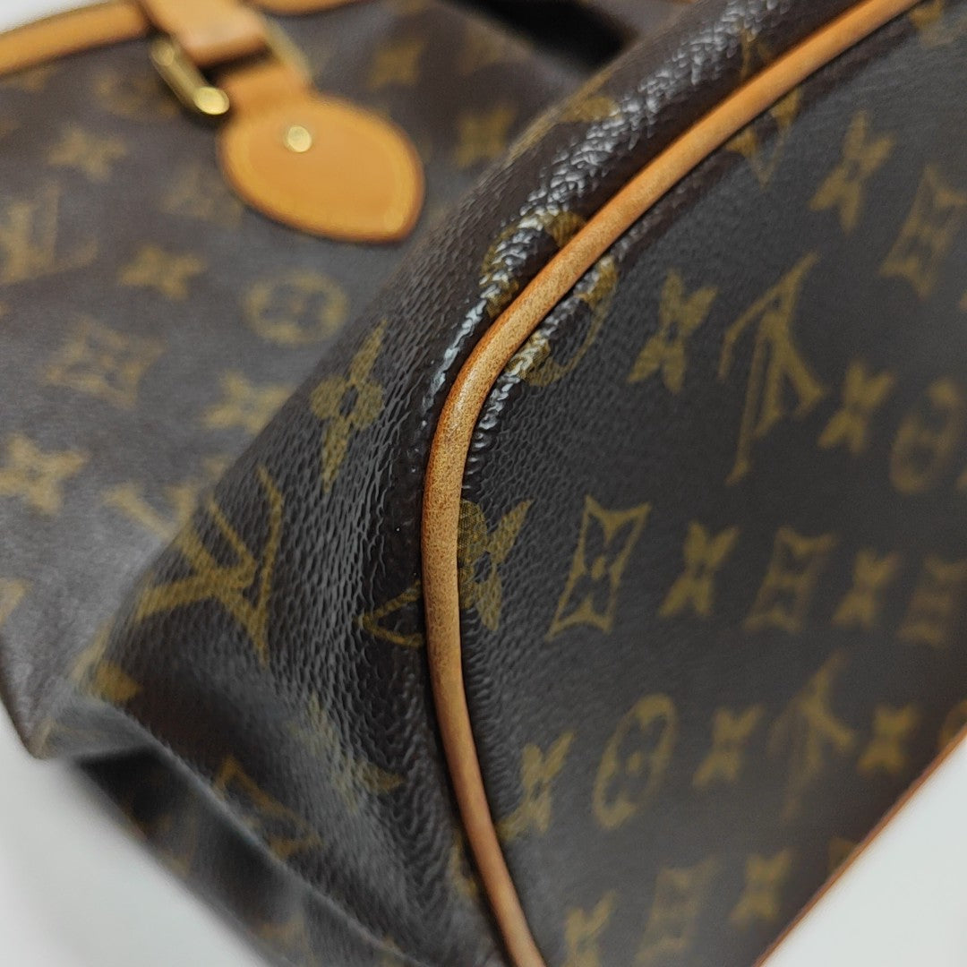 PALERMO PM Monogram Coated Canvas Brown
