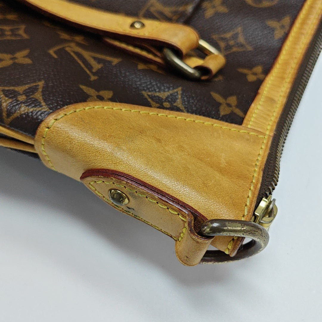 ODEON GM Monogram Coated Canvas Brown