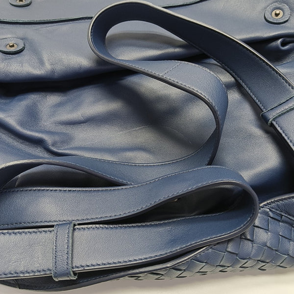 Calfskin Shoulder Bag Blue