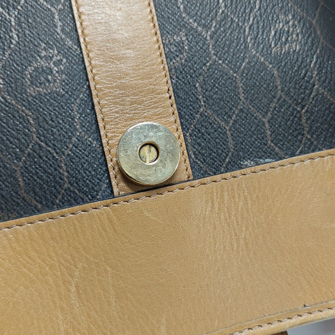 Oblique Coated Canvas Black